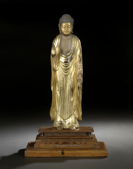 Good Japanese Giltwood Statue of 2be6d