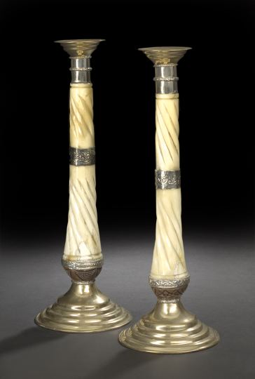 Tall Pair of Anglo Indian Silver 2be7d