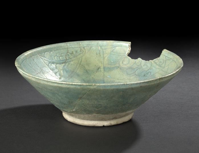 Attractive Ancient Persian Aquamarine-Glazed