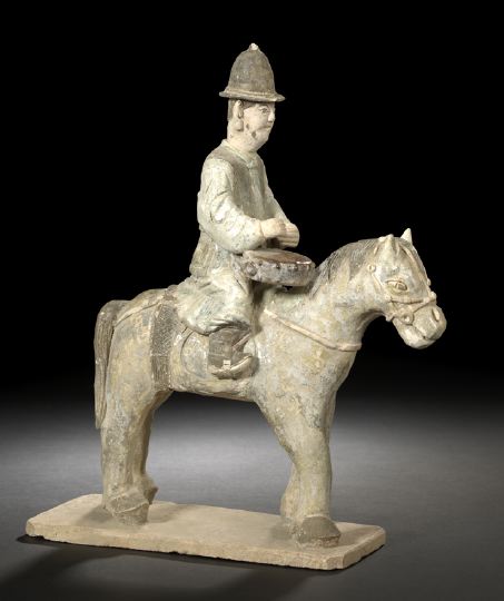Chinese Glazed Pottery Equestrian 2bf0f