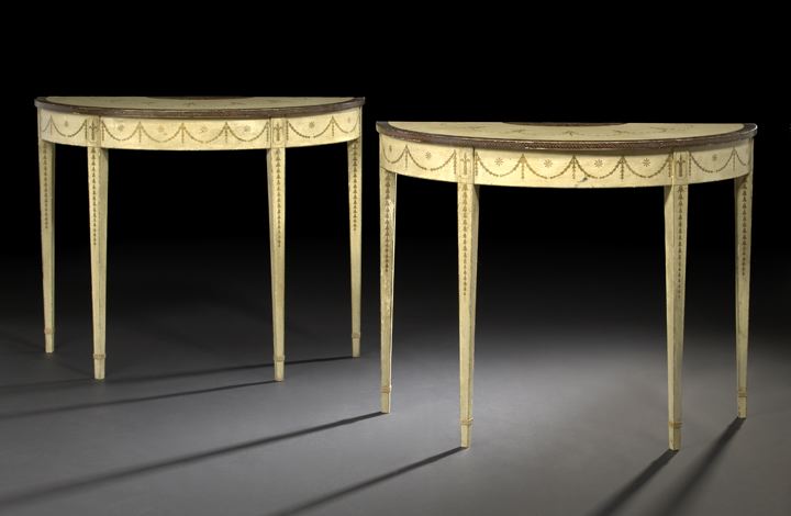 Pair of George III-Style Polychromed