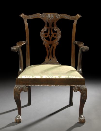 George III Mahogany Armchair, 