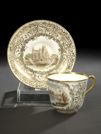 English Elaborately Gilded Porcelain 2bb59