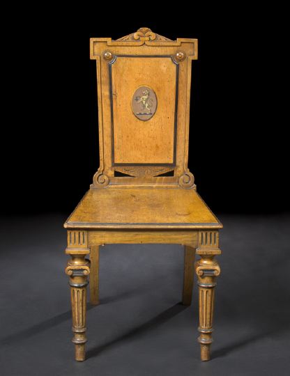 William IV Mahogany Hall Chair  2bba4