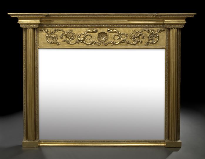 Giltwood Overmantel Mirror,  in