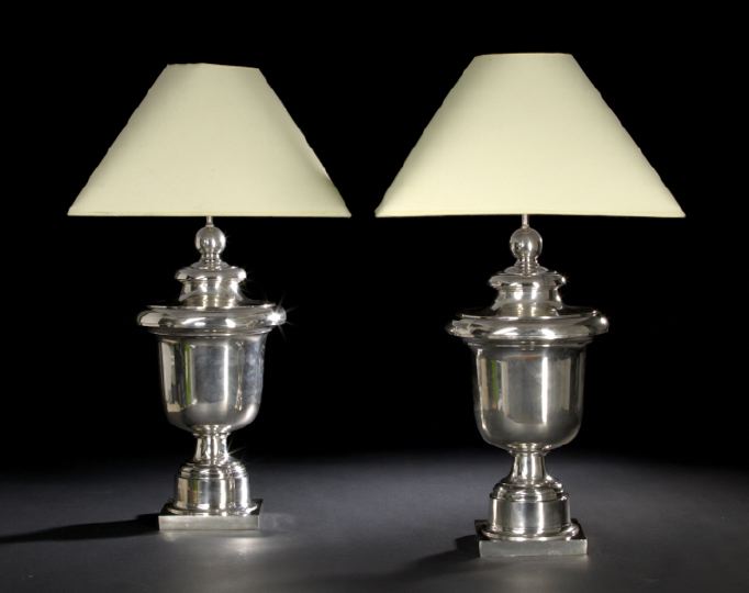 Large Pair of French Silverplated 2bba9