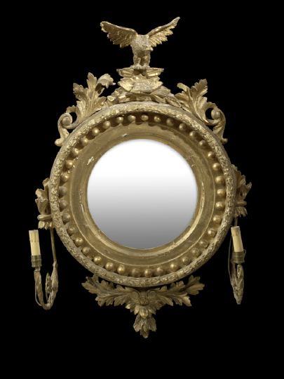 Regency Giltwood Convex Looking 2bbd3