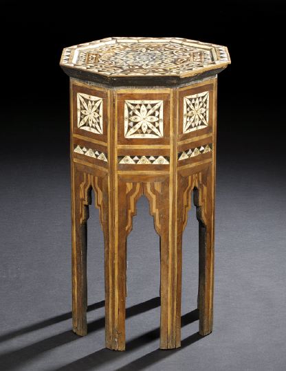 North African Inlaid Hardwood Occasional