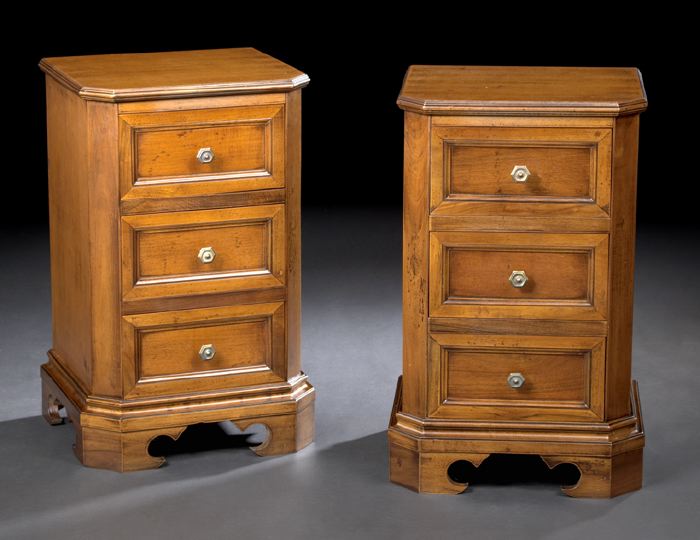 Pair of Italian Provincial Fruitwood