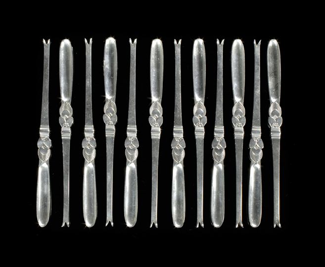 Set of Twelve Georg Jensen Sterling 2bc23