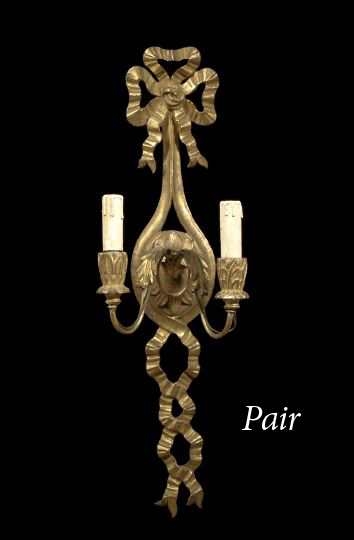 Pair of Louis XVI-Style Giltwood