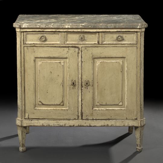 Louis XVI Style Polychromed Cabinet  2bc8e