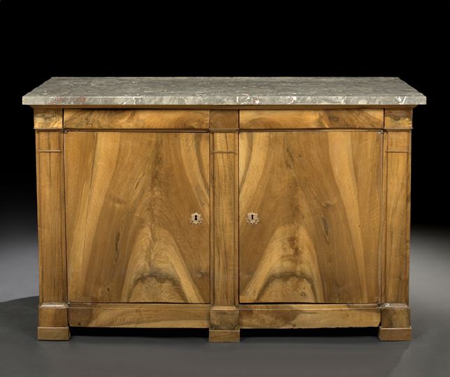 Continental Walnut and Marble-Top