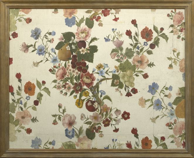 Swedish Floral-Painted and Framed