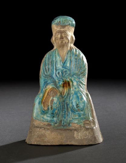 Small Chinese Partial Glazed Figure 2c106