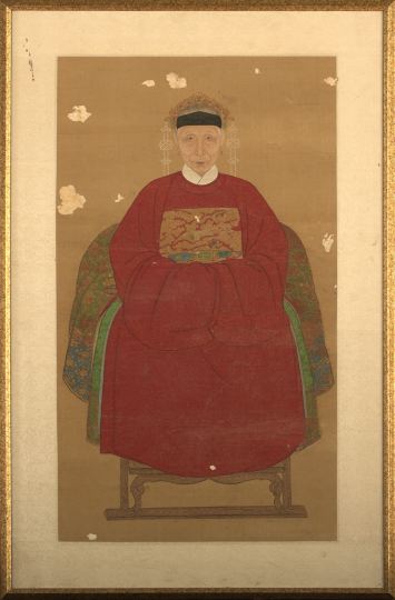 Chinese Framed Ancestor Portrait  2c16c