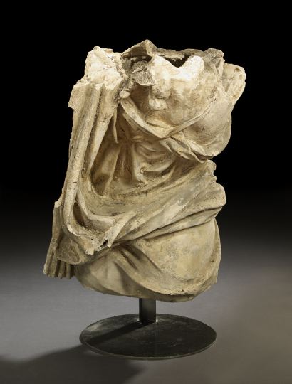 Large Plaster Cast of a Partially