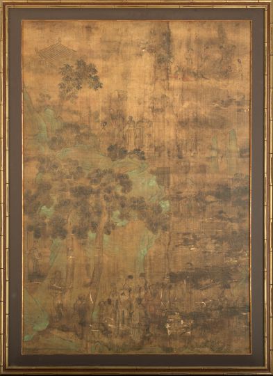 Framed Chinese Scroll late Ming 2c1ee
