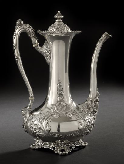 Gorham Sterling Silver Coffeepot,  1886,