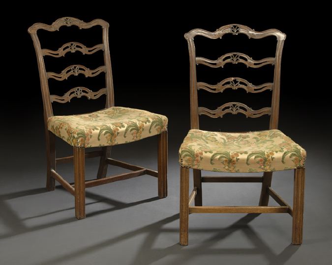 Pair of George III Mahogany Sidechairs  2c273