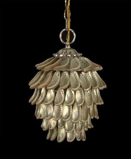 Unusual Abalone Shell Pendant Hall 2c2f7