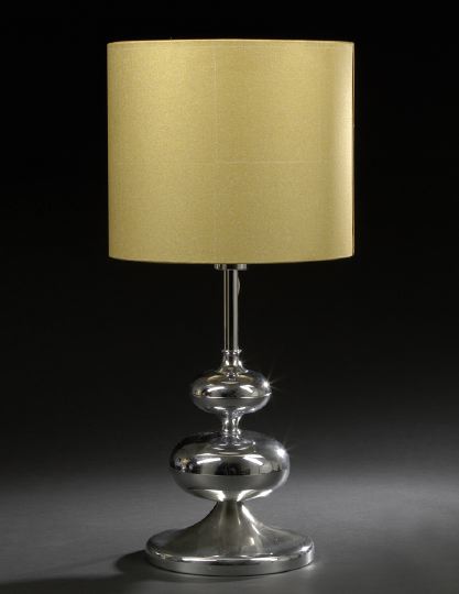 Post-Modern Chrome Table Lamp,