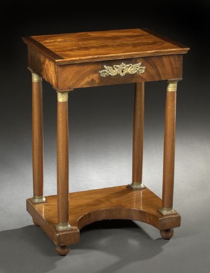 Empire-Style Mahogany Work Table,  third