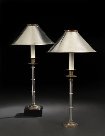 Pair of French Patinated Brass Mounted 2bfed