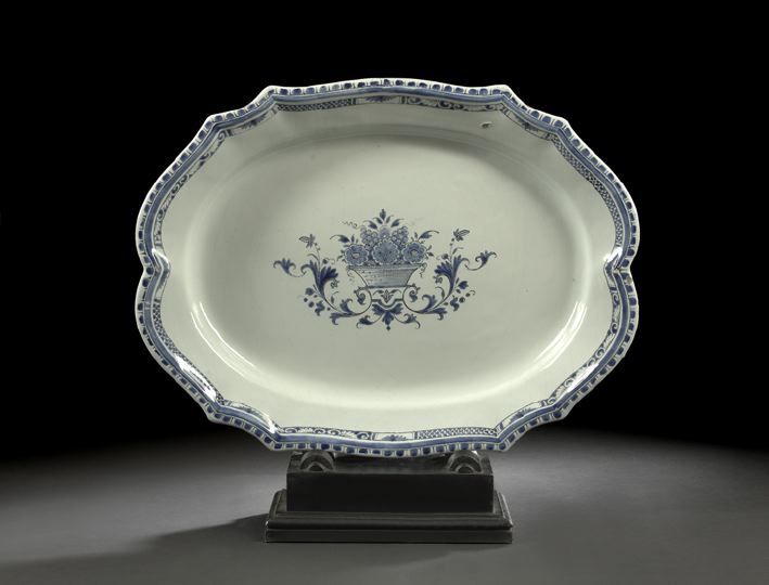 Large and Fine Rouen Faience Shaped