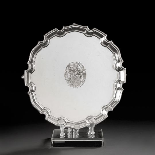 English Sterling Silver Salver  2c4f2