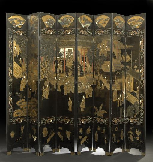 Good Chinese Eight Panel Coromandel 2c5df