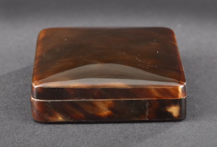 Edwardian Tortoiseshell Pillbox  2c647