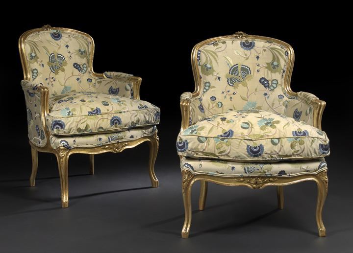 Fine Pair of Louis XV Style Giltwood 2c672