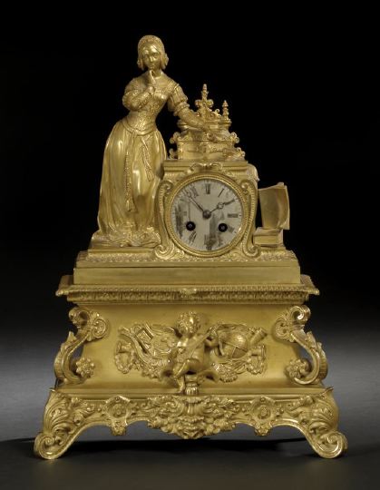 Louis Philippe Gilt Brass Figural 2c685