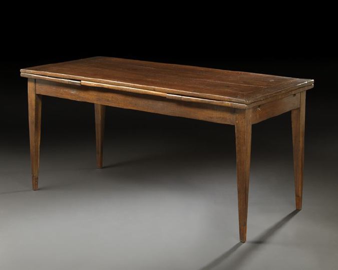 Provincial Oak Draw-End Table,
