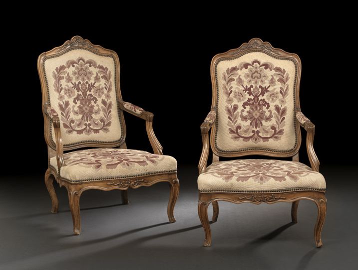 Pair of Louis XV-Style Fruitwood