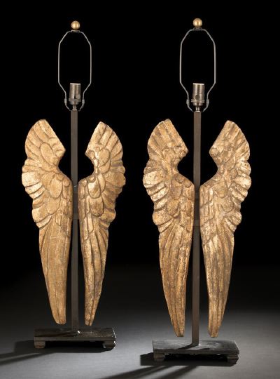Two Pairs of Italian Art Deco Carved 2c6c1