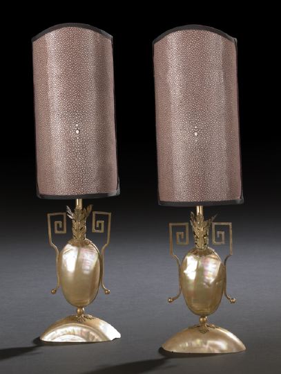 Fanciful Pair of French Brass Mounted 2c30b