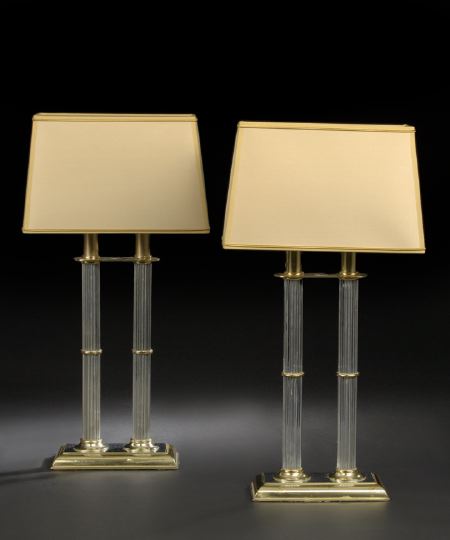 Pair of French Gilt-Brass-Mounted