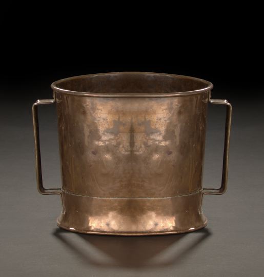 French Copper Cylindrical Two Handled 2c347