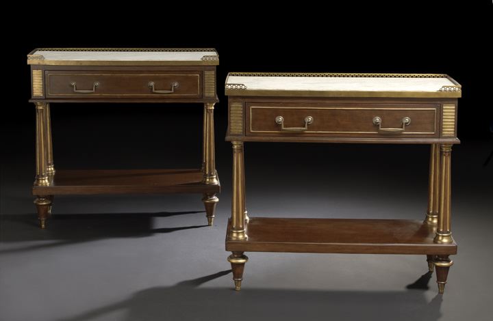 Pair of Louis XVI Style Mahogany 2c3ac