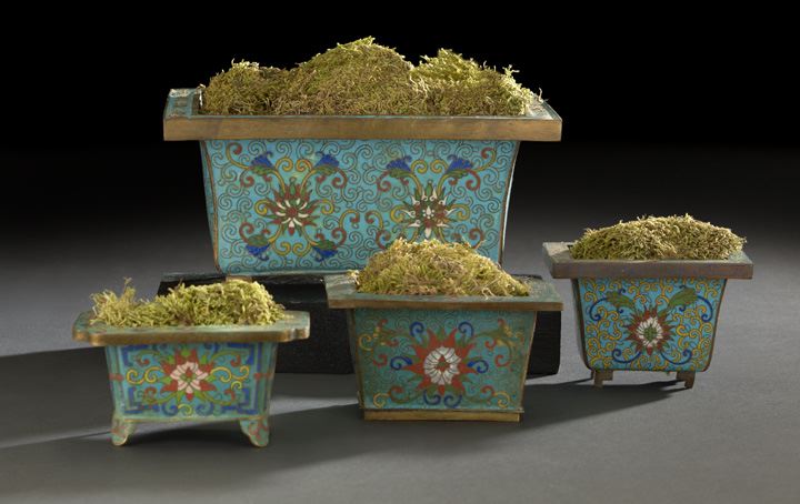 Group of Four Chinese Cloisonne 2c3c2