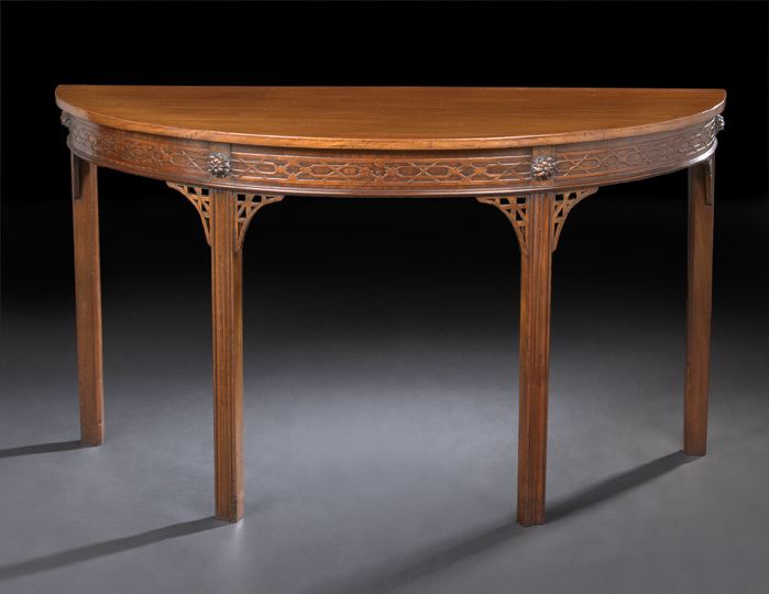 George III Style Mahogany Console 2c3c3