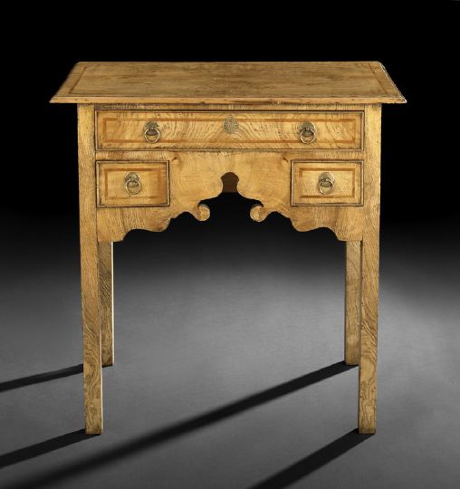 George III-Style Elm Lowboy,  the