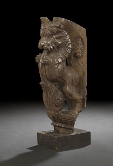 Indian Carved Hardwood Corbel of