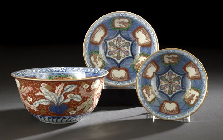 Trio of Japanese Imari Porcelain