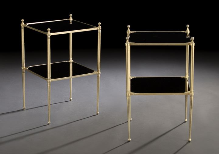 Near-Pair of French Art Moderne Gilt-Metal