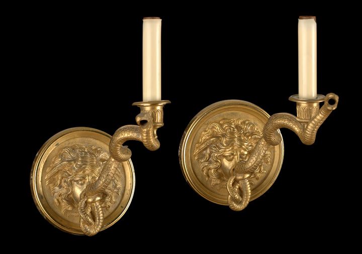 Attractive Pair of French Gilt-Bronze