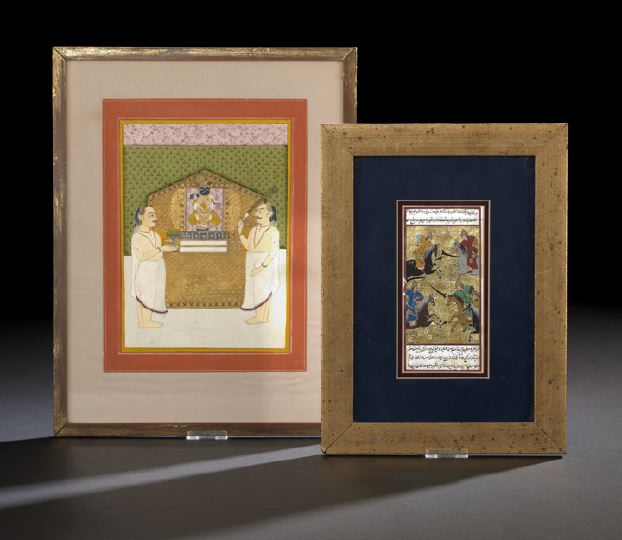 Two Asian Framed Miniature Paintings  2c424