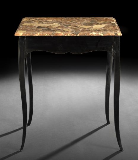 Louis XV Ebonized and Marble Top 2c433